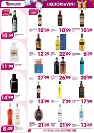 Volantino Rosa Cash Pagina 18: Alcool puro Russo €13,69, Vecchia Romagna etichetta nera €21,89