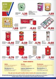 Volantino Vivo Supermercati Pagina 52: Lumini San Francesco calice bianco €1,18, Lampada tirolese rossa €0,95