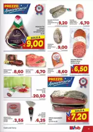 Volantino Vivo Supermercati Pagina 13: Tarky rost arrosto di fesa AIA €8,60, Sopressa Veneta Borgo Italia €9,00