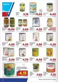 Volantino Vivo Supermercati Pagina 22: Tris di verdure grigliate Ristoris €4,85, Finferli al naturale Simens €8,49