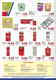 Volantino Vivo Supermercati Pagina 52: Lumini San Francesco calice bianco €1,18, Lampada tirolese rossa €0,95