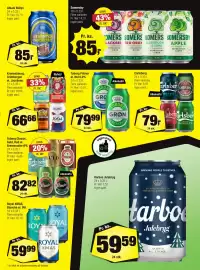 Calle tilbudsavis Side 24: Albani Blålys €85,00, Tuborg Classic, Guld, Rød el. Brewmaster IPA €82,82