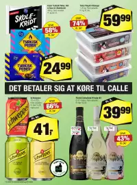 Calle tilbudsavis Side 7: Fazer Tyrkisk Peber, Hot & Sour el. Skolekridt €24,99, Schweppes €41,00