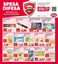 Volantino IperFamila Pagina 17: Selex fette biscottate classiche €0,75, Selex tortilla €0,83