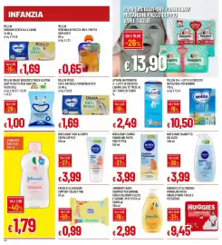 Volantino IperFamila Pagina 20: Mellin pesce orata e verdure €1,69, MiniGallette di Riso Mellin Kids €1,00