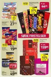 Fleggaard avis Side 16: Mars, Snickers, Lion, KitKat, Yankie Bar, Holly Bar el. Twix €44,44, Carletti Lakridskugler €49,99