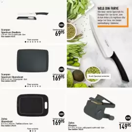 Imerco tilbudsavis Side 13: Scanpan Spectrum Brødkniv €69,95, Scanpan Spectrum Skaerebrat €169,95