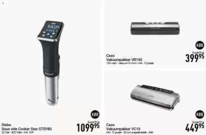 Imerco tilbudsavis Side 16: Caso Vakuumpakker VC10 €449,95, Steba Sous vide Cooker Stav STSV80 €1.099,95