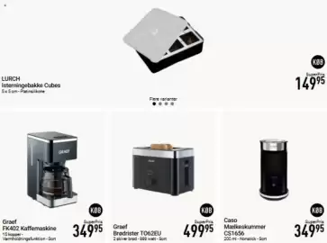 Imerco tilbudsavis Side 18: Caso Mælkeskummer CS1656 €349,95, Graef FK402 Kaffemaskine €349,95
