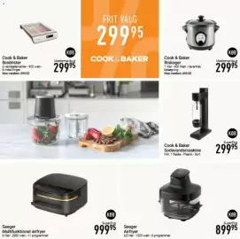 Imerco tilbudsavis Side 21: Cook & Baker Sodavandsmaskine €299,95, Seeger Multifunktionel airfryer €999,95