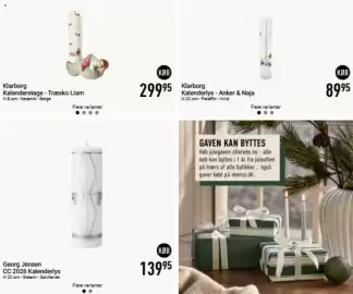 Imerco tilbudsavis Side 39: Klarborg Kalenderstage - Træsko Liam €299,95, Klarborg Kalenderlys - Anker & Naja €89,95