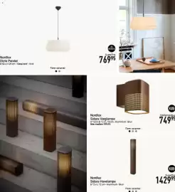 Imerco tilbudsavis Side 54: Nordlux Sidara Havelampe €1.429,95, Nordlux Sidara Væglampe €749,95