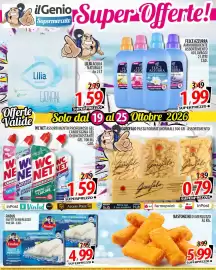 Volantino Il Genio Supermercato settimana 43 Pagina 1: il Genior Super Offerte! Supermercato Lilia FELCE AZZURRA
