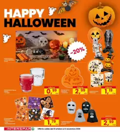 Volantino Interspar Pagina 18: Linea tovaglioli Halloween €1,79, Stampo zucca Halloween - In silicone €2,99