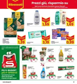 Volantino Interspar Pagina 21: Assorbenti assortiti Lines Idea €0,99, Bagno assortito Vidal €1,69