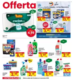 Volantino Interspar Pagina 26: Carta cucina Tutto €4,99, Additivo Bucato Igienizzante con Ammorbidente Amuchina €2,19