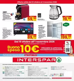 Volantino Interspar Pagina 32: Frigo doppia porta Comfee €199,00, Smart Tv 24" Majestic €89,00