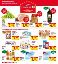 Volantino Interspar Pagina 4: Carta igienica Despar €1,49, Tavolette di cioccolato assortite Despar €0,99