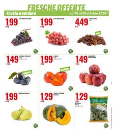 Volantino Eurospin settimana 43 Pagina 2: Mele Red Delicious €1,49, Uva Red Globe €1,99