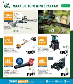 GAMMA folder Pagina 31: Gardena tuinruimer €119,00, Skil 20v accu bladblazer 0331aa brushless €119,00