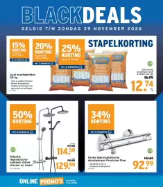 GAMMA folder Pagina 6: Grohe thermostatische douchekraan precision flow €92,99, Atlantic regendouche-systeem Asher €114,50