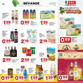 Volantino Sisa Pagina 19: Valfrutta succo brik ace/ananas/vitamix €1,29, Fanta/Sprite/Coca Cola €2,59