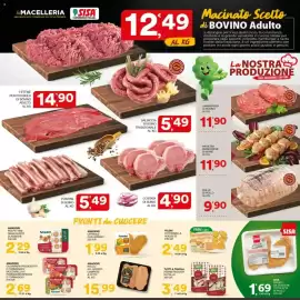 Volantino Sisa Pagina 3: Fettine per pizzaiola di bovino adulto €14,90, Puntine di suino €5,49