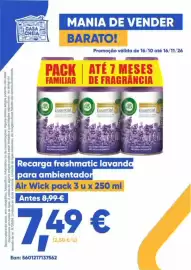 Folheto Casa Cheia Página 10: Recarga freshmatic lavanda para ambientador air wick pack 3 u €7,49