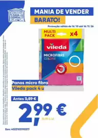 Folheto Casa Cheia Página 11: Panas micro fibra vileda pack 4 u €2,99