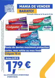 Folheto Casa Cheia Página 18: Pasta de dentes colgate maximum protection caries, max white ou max fresh €1,79
