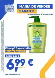 Folheto Casa Cheia Página 2: Champô força e brilho Garnier Fructis 1 L €6,99