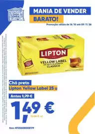 Folheto Casa Cheia Página 29: Chá preto Lipton Yellow Label €1,49