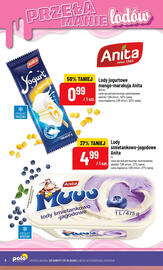 Polomarket gazetka Strona 8: Lody jogurtowe mango-marakuja Anita €0,99, Lody śmietankowo-jagodowe Anita €4,99