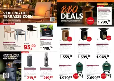 HANOS folder Pagina 3: OFYR Classic 85 - Zwart €1.699,00, Big Green Egg XL €2.699,00