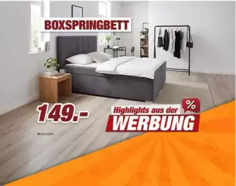 Poco Prospekt woche 43 Seite 6: BOXSPRINGBETT €149,00