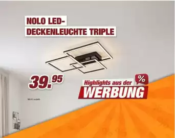 Poco Prospekt woche 43 Seite 9: Nolo led-deckenleuchte triple €39,95