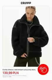 Cropp gazetka tydzień 43 Strona 4: Kurtka sherpa z elementami sztucznej skóry Cropp €139,99