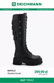 Deichmann gazetka tydzień 43 Strona 12: Wysokie kozaki Buffalo €399,99