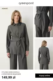 Greenpoint gazetka tydzień 43 Strona 8: Stylowa szara koszula z efektownym wiązaniem Greenpoint €149,99