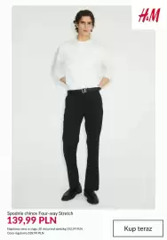 H&M gazetka tydzień 43 Strona 10: Spodnie chinos Four-way Stretch H & M €139,99