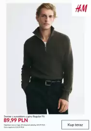 H&M gazetka tydzień 43 Strona 6: Sweter z suwakiem u góry Regular Fit H & M €89,99