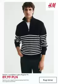H&M gazetka tydzień 43 Strona 7: Sweter z suwakiem u góry Regular Fit H & M €89,99