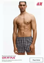 H&M gazetka tydzień 43 Strona 8: Tkaninowe bokserki 4-pak H & M €109,99