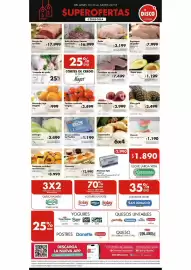 Folleto Disco Página 1: Surtidas - facturas surtidas/medialunas €3.990,00, Naranja jugo elegida €999,00