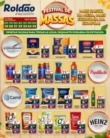 Folheto Roldão semana 43 Página 1: Quero - ervilha e milho €3,49, Camil - massa para lasanha sêmola €6,99