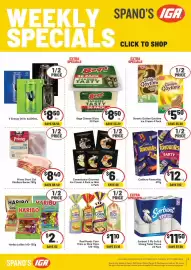 IGA catalogue week 43 Page 1: Sorbent 3 Ply Soft & Strong Toilet Tissue €11,50, Primo Short Cut Rindless Bacon €8,40
