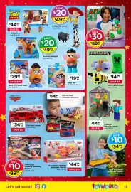 Toyworld catalogue Page 15: Talkin' Mr Potato Head €29,99, Disney Pixar Toy Story Slinky Dog €44,99