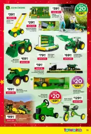 Toyworld catalogue Page 19: John Deere Big Scoop 53cm Dump Truck €99,99, John Deere Big Scoop 53cm Tractor €69,99