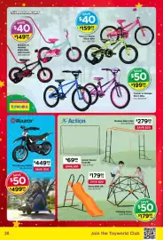 Toyworld catalogue Page 26: Razor Dirt Rocket MX125 €449,99, Wavy Slide 6ft €179,99