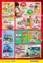 Toyworld catalogue Page 3: Play-Doh Builder Gingerbread House €24,99, Inny Bin €29,99